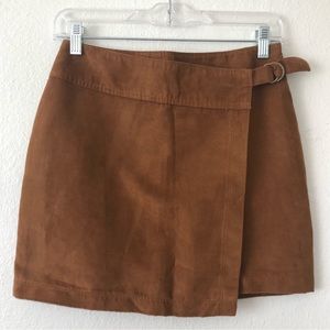 Hollister suede skirt